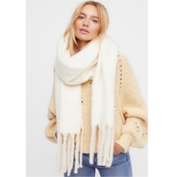 Free People | Kensington Brushed Herrin Fringe Soft Cozy Scarf - Picture 2 of 5